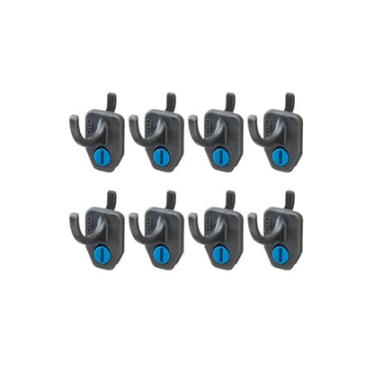 ROCKLER Hang-Tight Pegboard C Hooks for Hanging Tools - Secure Hold Heavy Duty Pegboard Hooks w/Locking Design - Ideal Wall & Shelf Organizers to Provide A Snug Fit On Both Steel & Hardboard Panels
