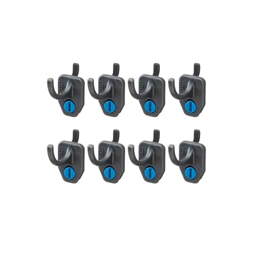 ROCKLER Hang-Tight Pegboard C Hooks for Hanging Tools - Secure Hold Heavy Duty Pegboard Hooks w/Locking Design - Ideal Wall & Shelf Organizers to Provide A Snug Fit On Both Steel & Hardboard Panels