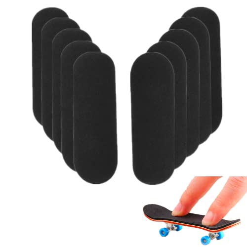10Pcs Pre-Cut Fingerboard Grip Tape, 34mmx98mm Pro Mini Finger Skateboards One Step Install Foam Adhesive Stickers Wooden Non Slip Tape (10 Pcs) - color: Style1 10pcs