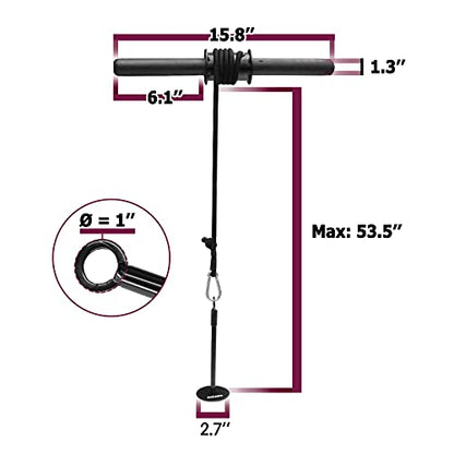 A2ZCARE Wrist and Forearm Blaster – Wrist Roller and Forearm Roller - Perfect for Strength Training and Workout – Fit 1-inch Standard Weight Plates - style: PVC Handle