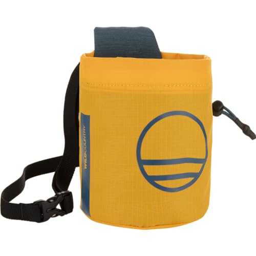 Wild Country Session Rock Climbing Chalk Bag | Compact, Cylindrical, Abrasion-Resistant Ripstop for Sport, Trad & Indoor - color: Nectar