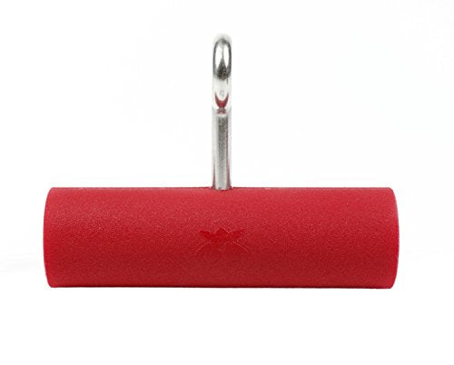 Atomik Climbing Holds 2 inch Horizontal Hanging Pipes Set of 2 in Red for Grip and Strength Training As seen on American Ninja Warrior