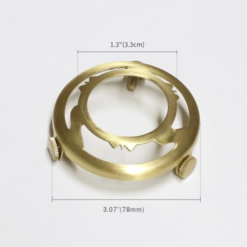 Shenmoyl Brass Lock Part Accessory Fixing Striped Lampshade - size: Screw cap (striped)