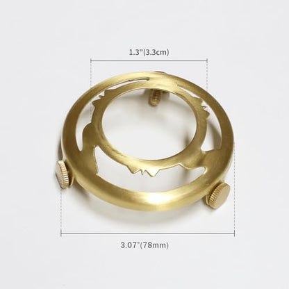Shenmoyl Brass Lock Part Accessory Fixing Striped Lampshade - size: Screw cap (striped)