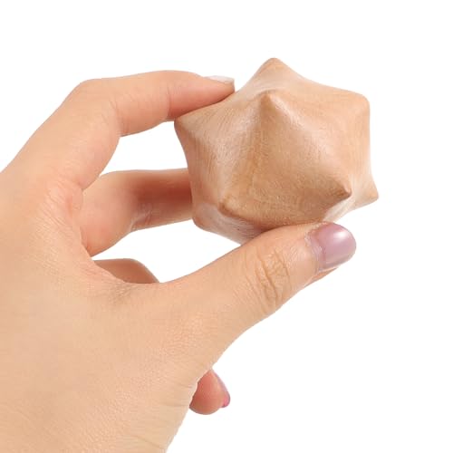 Wooden Massage Ball Hand Exercise Practical Palm Massage Ball for Stress Relief and Muscle Therapy