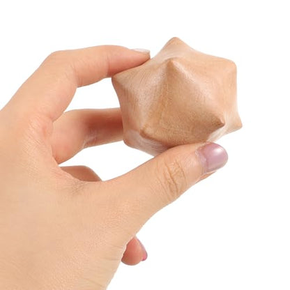 Wooden Massage Ball Hand Exercise Practical Palm Massage Ball for Stress Relief and Muscle Therapy