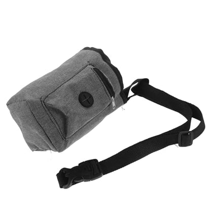 Anti-Slip Oxford Cloth Chalk Bag with Wide Opening and Zippered Pocket for Rock Climbing Weightlifting Bouldering and Gym Workouts Removable Belt Gray Design for Outdoor and Indoor