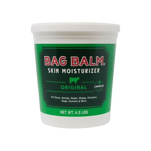 Bag Balm Vermont's Original Hand & Skin Moisturizer, Cracked Heels Treatment, Dry Hands & Dogs Ointment - 72oz Pail - size: 72 Ounce (Pack of 1)