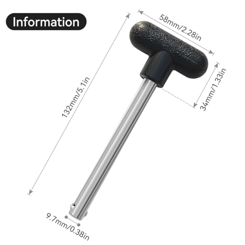 3pcs Weight Stack Pin - 3/8 Inch Diameter 4 Inch Locking Space - Gym Pins for Weight Stack Fit Most Machines - Easy to Operate Drop Set Pins for Home Commercial Gym