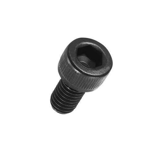 25pcs Socket Head Cap Screws - [M6-1 x 12mm] Alloy Steel Black Oxide Grade 12.9 Internal Hex Screw for 3D Printer Furniture Industrial Use, Black - size: M6-1x12mm