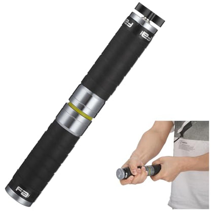 Aluminum Alloy Adjustable Grip Wrist Strengthener with Protective Tape Wrapping, 9.8 x 1.5 in Stepless Grip Strength Trainer with Knob Adjustment, Black Portable Forearm Exerciser for Rehabilitation