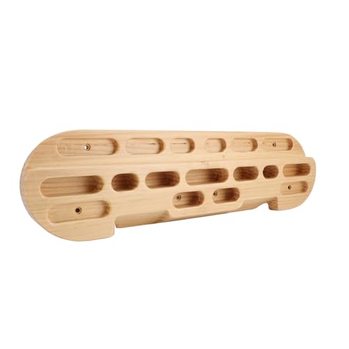 Pomya Portable Rock Climbing Fingerboard | Wooden Hangboard for Training with Pull Up Bar & Grip Strengthener Workout
