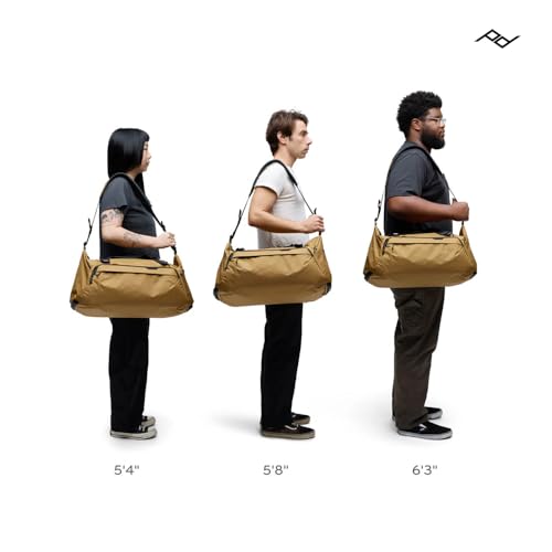 Peak Design Travel Duffel 35L, Eclipse, Weatherproof, Extra-Wide Zip, 4 External Pockets, Fits Packing & Camera Cubes, Ideal Weekend Bag, Versatile Duffel for Travel & Everyday Use - color: Eclipse, size: 35L
