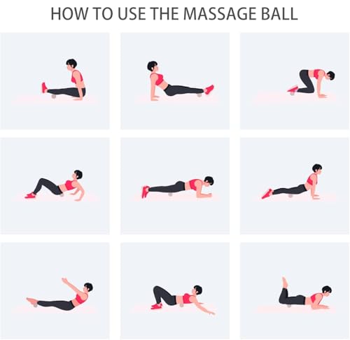 Hard Peanut Massage Ball, Double Ball Peanut Roller, 4.7″×2.4″, Pink | Mobility Massager Tool for Deep Tissue Physical Therapy Myofascial Release Trigger Point Muscle Relax Pain Relief Acupressure - color: Pink