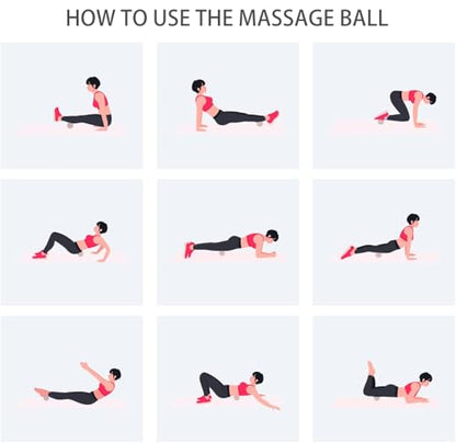 Hard Peanut Massage Ball, Double Ball Peanut Roller, 4.7″×2.4″, Pink | Mobility Massager Tool for Deep Tissue Physical Therapy Myofascial Release Trigger Point Muscle Relax Pain Relief Acupressure - color: Pink