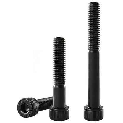 M10-1.5 x 100mm Socket Head Cap Screws, M10x1.5 Bolt, 12.9 Grade Alloy Steel, Allen Socket Drive, Black Oxide Finish, Half Thread, Quantity 6 - size: M10 x 100mm(6PCS)