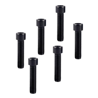 6Pcs Bike Screws M6x10 12 16 18 20 25 30 35mm Stainless Steel Socket Head Cap Allen Hex Bolt (Black, M6 x35mm) - color: Black, size: M6 x35mm