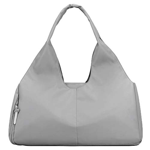 Forestfish Yoga Gym Bag For Women With Shoes Compartment & Wet Dry Storage Pockets Lightweight Duffel Bag, Grey - color: Grey