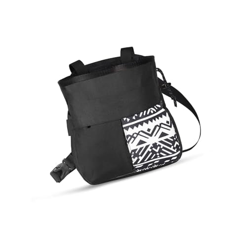 Large Capacity Chalk Bag, Independent Front Pocket for Bouldering and Climbing - size: Small Black