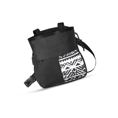 Mountaineering Chalk Bag with Large Capacity, Independent Front Compartment, Multifunctional Sports Bag for Climbers, Trapezoidal Bottom, Orange - size: Small Black