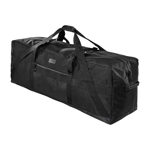 Fitdom 123L 42" Heavy Duty Extra Large Duffle | Upgrade Zipper, Durable and Water Resistant, Camping Bag, Travel Storage, Tent Storage, Sports Equipment Bag, Coaches