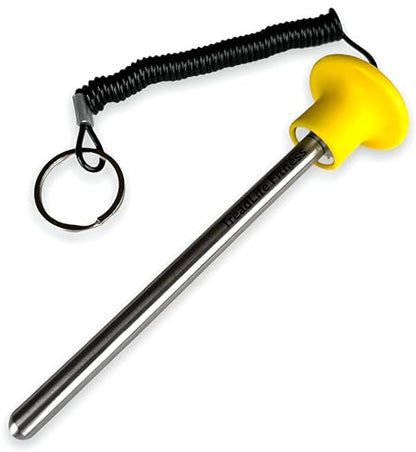 TreadLife Fitness Universal Weight Stack Pin for Commercial Gym or Home Gym | Heavy Duty Pin Insert | Health Club Grade Steel - style: Yellow