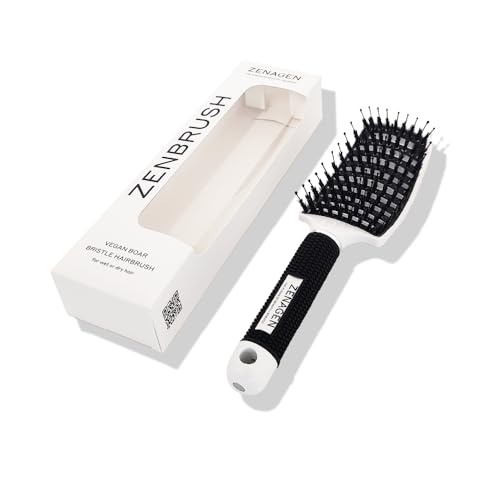 Zenagen Zen Brush | Detangles, Reduces Hair Breakage - color: White