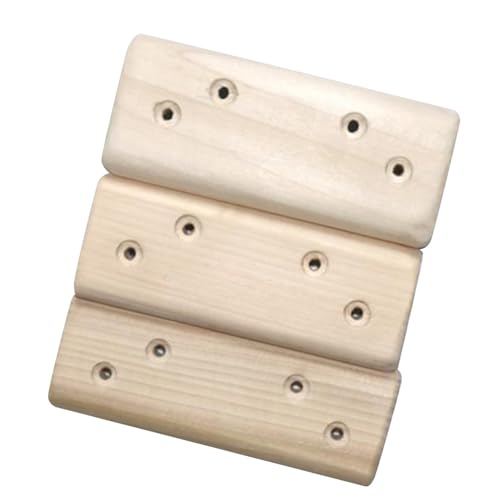 Menolana 3Pcs Climbing Rock Training Lightweight Professional Sturdy Rock Climbing Holds for Backpacking Bouldering
