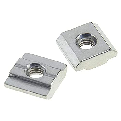 30Pcs 3030 Series T Sliding Nuts Hammer Nut Block Square Nuts M5 T Nuts for 3030 Aluminum Extrusion Profiles T Slot 8mm，for CNC Router Build Rail 3D Printer (m5)