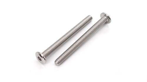 10pcs M6 x 55mm Rivet Countersunk Socket Cap Allen Head Bolts Screws Connecting for Furniture, 304 Stainless Steel - size: 10pcs M6 x 55mm