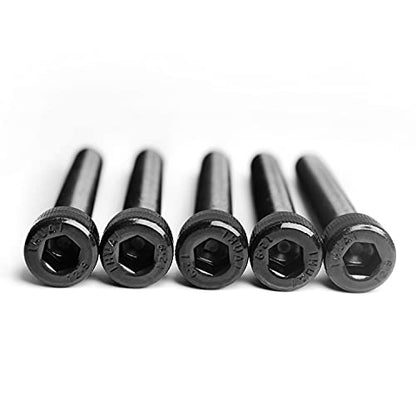 M5 x 100mm Socket Head Cap Screws Bolts 12.9 Grade Alloy Steel Metric Machine Hex Socket Screw, Black Oxide Finish, Fully Threaded, 10PCS - size: M5×100mm
