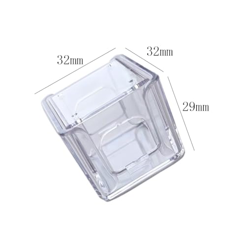 lasenersm 2 Pieces Cue Tip Chalk Holder Acrylic Pool Chalk Holder Case Box Single Billiard Chalk Case Holder Billiard Chalk Storage Box Cue Chalk Box Holder Case Pool Cue Chalk Box Holder Case, Clear