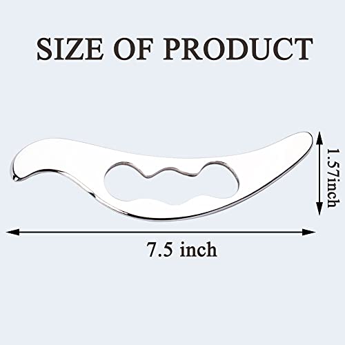 Muscle Scraper Tool-IASTM Tool, Stainless Steel Gua Sha for Body | Double-beveled stainless steel edges support targeted scraping on the back, arms, legs, neck and shoulders - size: Bird Shape