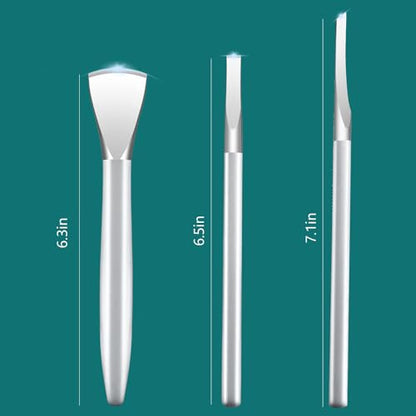 Ingrown Toenail Removal Kit, Pedicure Tools Kit Professional Knife Set Stainless Steel Ingrown Toenail Tool Foot Care Tools Nail Cuticle Remover (3 Pcs Set) - color: 3 Pcs Set