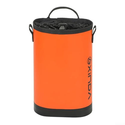 Climbing Tool Bag with Adjustable Waist Belt, 5L Outdoor Rock Climbing Gear Pouch for Ropes and Chalk, Water Resistant Polyester Storage Pack with Quick Draw Tower Design(Orange) - size: Orange