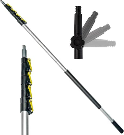 DOCAZOO Extension Telescoping Pole 7-28 Ft | High Reach Extension Pole for Cleaning, Dusting, Window Washing & Painting - Indoor & Outdoor Use (Pole Only) - size: 28 Ft, style: Pole Only