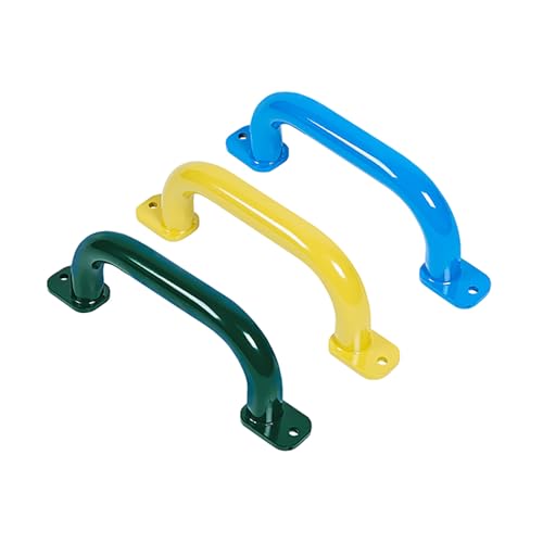 ESPETS 4 Pack of 10 Inch Blue Metal Outdoor Playground Handles | Rust-resistence Metal Playset Accessories, Playhouse ladder handles, Indoor Monkey Bars, Treehouse, Climbing walls handles - color: Blue