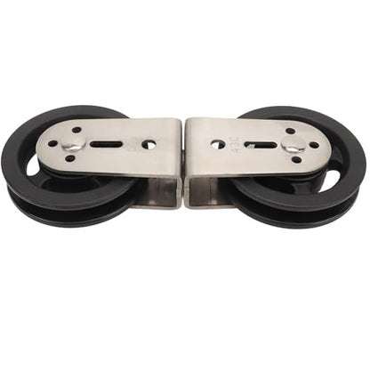Cable Pulley System, Two Way Pulley Block, Stainless Steel Silent Bearing, Suitable for pulldown attachments on Home Fitness Equipment. - size: Plastic