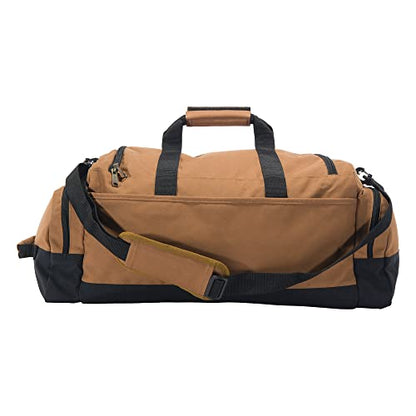 Carhartt Utility Duffel, Heavy-Duty Gear Bag for Jobsite, Gym, & Travel - color: Carhartt Brown