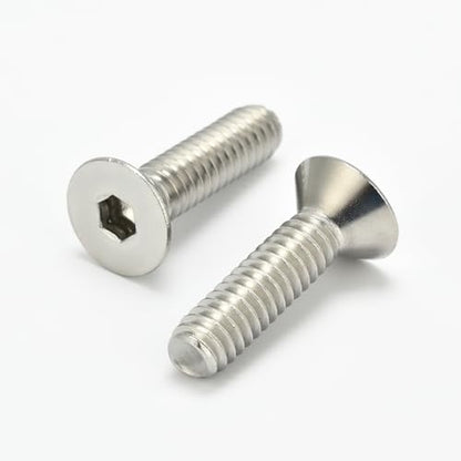 50 Pcs 1/4-20 x 1-1/2 Flat Head Socket Cap Screws Countersunk Bolts,304 Stainless Steel 18-8,Allen Socket Drive,Bright Finish,Fully Machine Thread (1/4-20 x 1-1/2 (50pcs)) - size: 1/4-20 x 1-1/2 (50pcs)