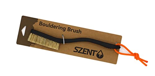 SZENT - Bouldering Brush | Rock Climbing | Bouldering | Hold Cleaning Brush | Natural Boar Bristle
