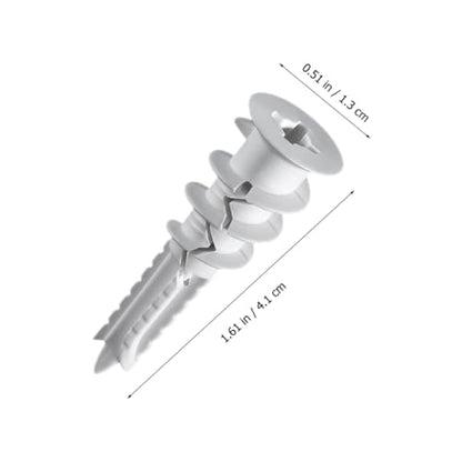 Alipis Hollow Wall Anchors and Self-Drilling Screws Kit 50 Sets Heavy-Duty Drywall Anchors Screws for Secure TV Mounting and Picture Hanging