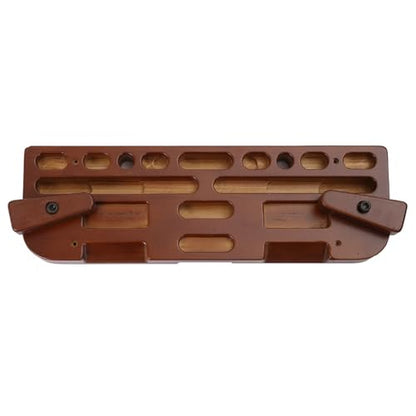 ACAGALA Climbing Grip Trainer Hangboard Rock Climbing Wall Climbing Grips Fingerboard for Effective Strength Training Smooth Surface with Detachable Pinch Hold - color: Rosewood