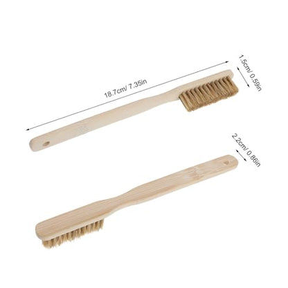 Chalk Rock Climbing Brush with Long Handle, Boar Bristle Climbing Hold Brush for Indoor and Outdoor Chalk Removal, Mountaineering Cleaning Tool for Bouldering and Rock Walls