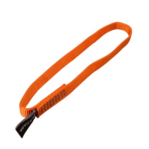 16mm Tubular Webbing EN566 Nylon Straps | 23kN/5171lbs Webbing Sling Runner for Tree Work, Climbing, Rigging, Positioning, Ziplining, Anchoring - color: Orange, size: 30cm / 12inch | Pack of 3