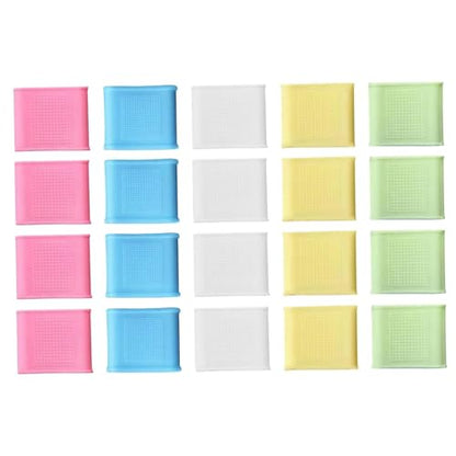 20 Pieces Silicone Finger Sleeves Non Slip Protector Reusable Thumb Brace Soft Cover Anti Slip Design for Enhanced Grip Suitable for Basketball Golf T, L