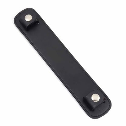 Vachetta Leather Shoulder Pad Soothing Shoulder Pad for Cossbody Bag Straps - color: Black Strap Pad