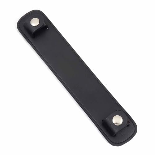 Vachetta Leather Shoulder Pad Soothing Shoulder Pad for Cossbody Bag Straps - color: Black Strap Pad