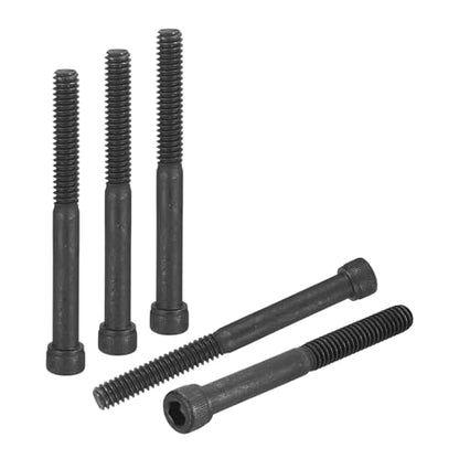DTGN 1/4"-20x2-1/2 Socket Head Cap Screws Bolts - 10Pack - Good for Road Bicycle, Mountain Bike, Auto, Motorcycle - Carbon Steel Hex Head Metric Screws, Black - size: 1/4"-20x2-1/2"