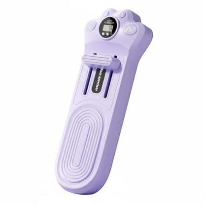 Handheld Foot Exerciser Sliding Crossbar Toe Training Device Molded Digital Foot - color: Lavender Purple